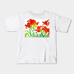 Red lilies Kids T-Shirt